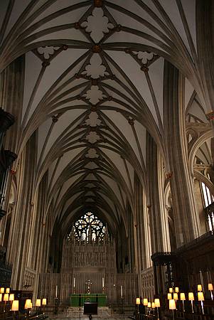 Bristol Cathedral - The Nave looking East